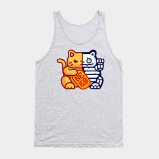 Maneki Neko Skeleton Tank Top